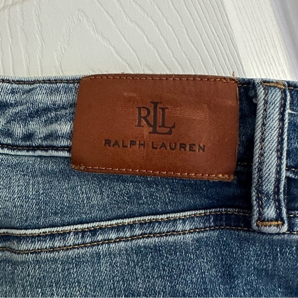 Size 14 Black Label Ralph Lauren Dark Wash Skinny Jeans - Picture 4 of 4